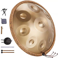Handpan Drum, 22In.  9 Notes, D Minor Hand Drum, Hand Pan Drum Instrument with