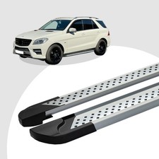 Trittbretter passend für Mercedes ML W166 ab 06/2011-02/2015 (Model: VISO, Farbe