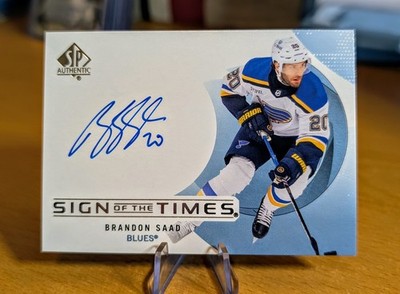 2024-25 SP Authentic Sign of the Times Auto Brandon Saad #SOTT-BS St. Louis
