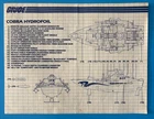 GI.JOE HASBRO 1985 COBRA HYDROFOIL BLUEPRINTS INSTRUCTION SHEET