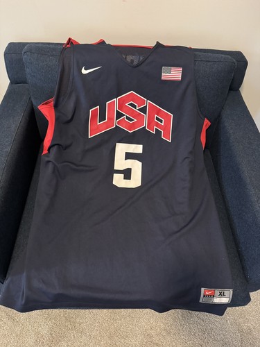 Nike USA Basketball Kevin Durant #5 Jersey XL Blue/Red/White