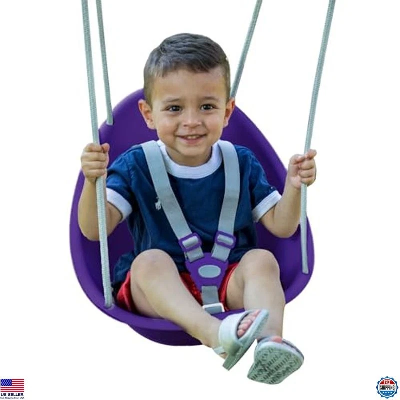 Swurfer Coconut Toddler Swing – Cozy Outdoor Baby Swing with 3-Point Harness
Opens in a new window o