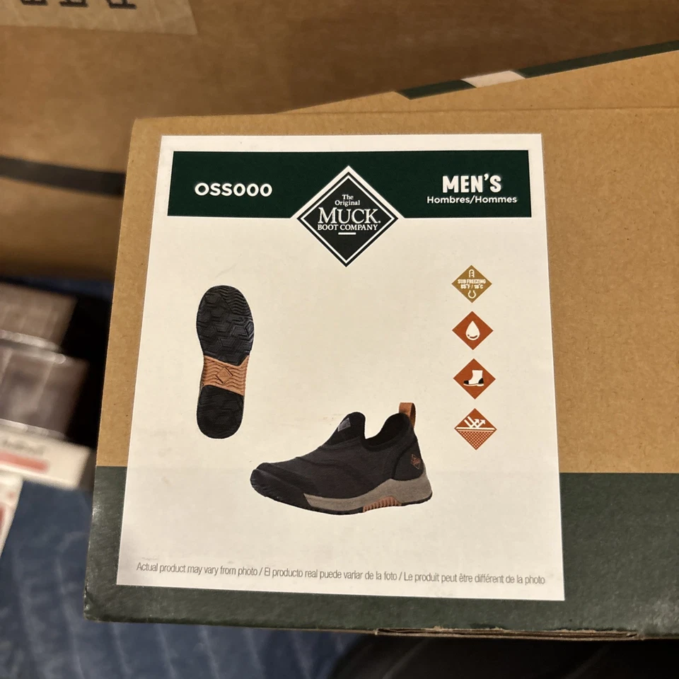 NUEVO Original Muck Boot Outscape Bajo Deslizable Goma Impermeable Zapatos OSSOO Hombres 9 Foto 2 de 4