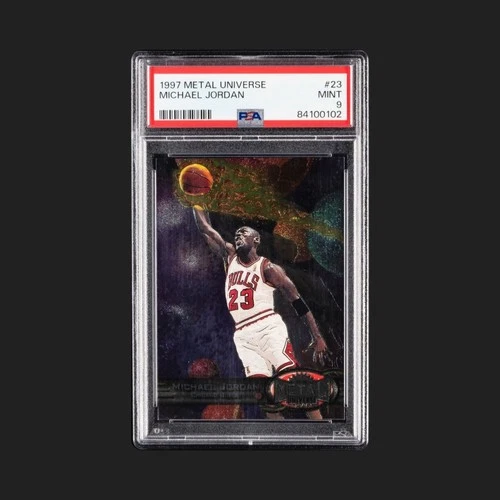 1997 FLEER METAL UNIVERSE #23 MICHAEL JORDAN PSA 9 MINT CHICAGO BULLS GOAT