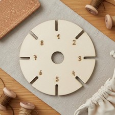 Disco In Legno Per Intrecciare, Disco Rotondo Per Intrecciare Fatto A Mano,