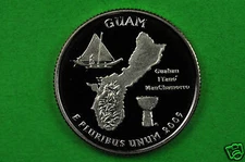 2009-S Deep Cameo SILVER GEM Proof (Guam) US Territory Quarter (90% SILVER)