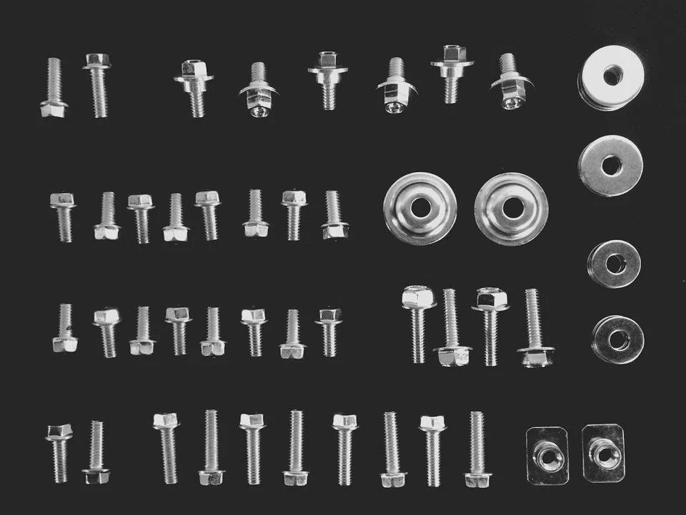 Kit de pernos 64 piezas Kawasaki KLX 175 200 220 225 250 KLR 110 marco de carrocería de plástico Foto 2 de 4