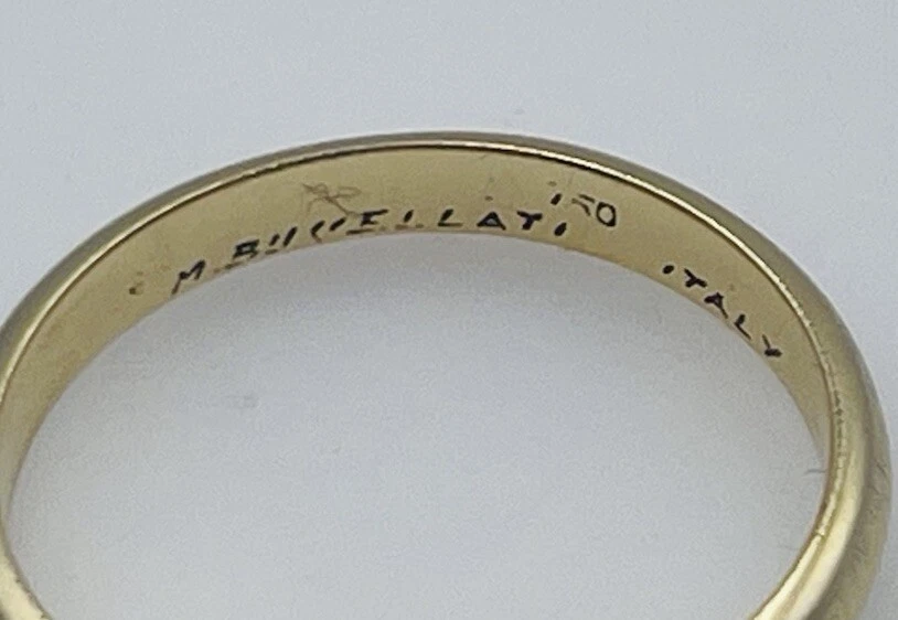 Anel Buccellati Vintage Ouro Amarelo 18k Tamanho 5.5 - Imagem 4 de 4