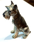 Goebel West Germany Schnauzer Dog Figurine Sitting Porcelain Collectible 3011013