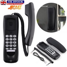 Wired Telephone Wall Mounted Desktop Compact Home Office Corded Phone Landline