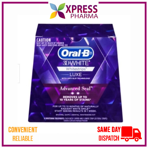 Oral B 3D Luxe White Strips 14 Whitening Treatments Teeth Oral