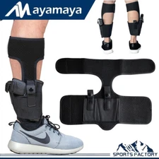 Concealed Ankle Leg Gun Holster Pistol Carry Handgun Universal Glock w Mag Pouch