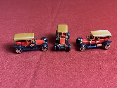 3 1910 Pierce Arrow Collectible Miniature Die-Cast Toy Cars by Readers Digest