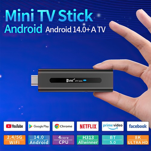 Media Player Fire TV Stick 8K HD Android 14.0 WiFi Bluetooth Voice Remote - Picture 13 of 16