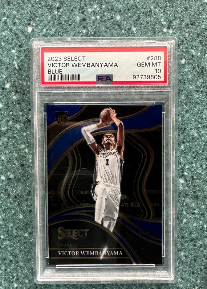 2023-24 Select - COURTSIDE BLUE card #288 Victor Wembanyama (RC) - PSA 10 GEM MT