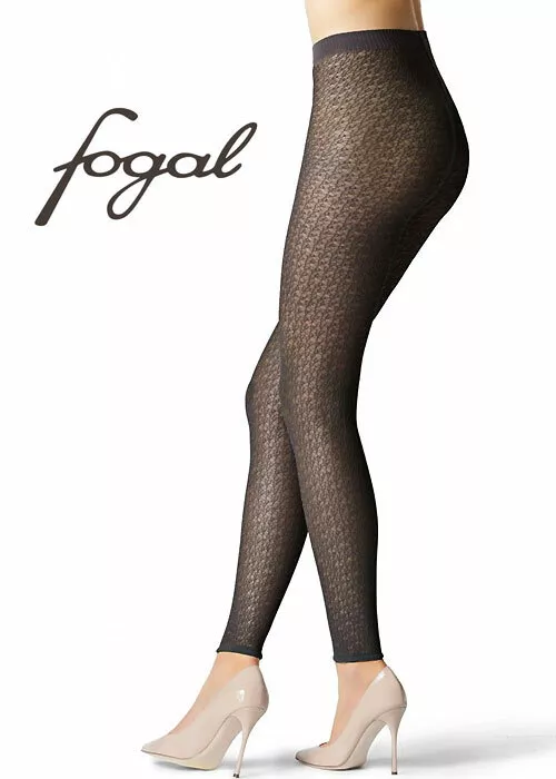Fogal 5043 Dana Leggings Size Large Color noir black 5043 12