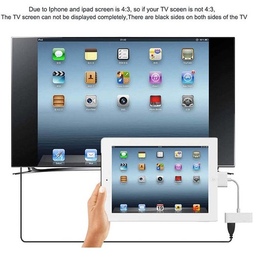 Cyfrowy adapter AV HDMI do HDTV do nowego iPada (iPad 3) / iPada 2 / iPada / iPhone'a 4 - Zdjęcie 6 z 6
