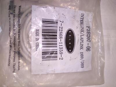 BELKIN F3B207-06 INTERLINK/LAPLINK DB9/DB9 7-22868-11359-2