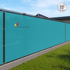 3ft Lake Blue Fence Privacy Screen Commercial 95% Blockage Mesh Fabric Gromment