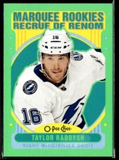 2021-22 O-Pee-Chee Update Retro Neon Green Taylor Raddysh Rookie 31/50 #617