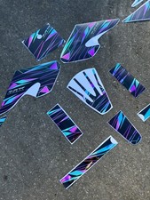 Razor MX500 MX650 graphics kit decals THICK AND HIGH GLOSS ...... HOLOGRAPHIC