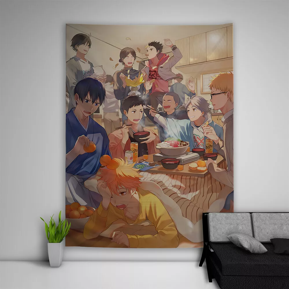 Quadro anime Haikyuu personagens 1 peça