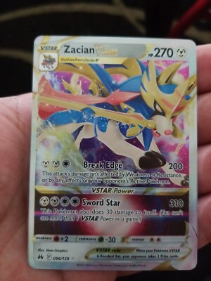 Zacian VSTAR 096/159 Ultra Rare Crown Zenith Pokemon NM | eBay