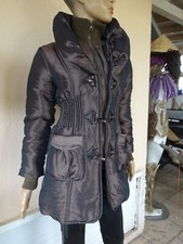 MANTEAU DOUDOUNE MI LONGUE  MARRON GLACE DE MARQUE SOFTY NEUVE T 36/38