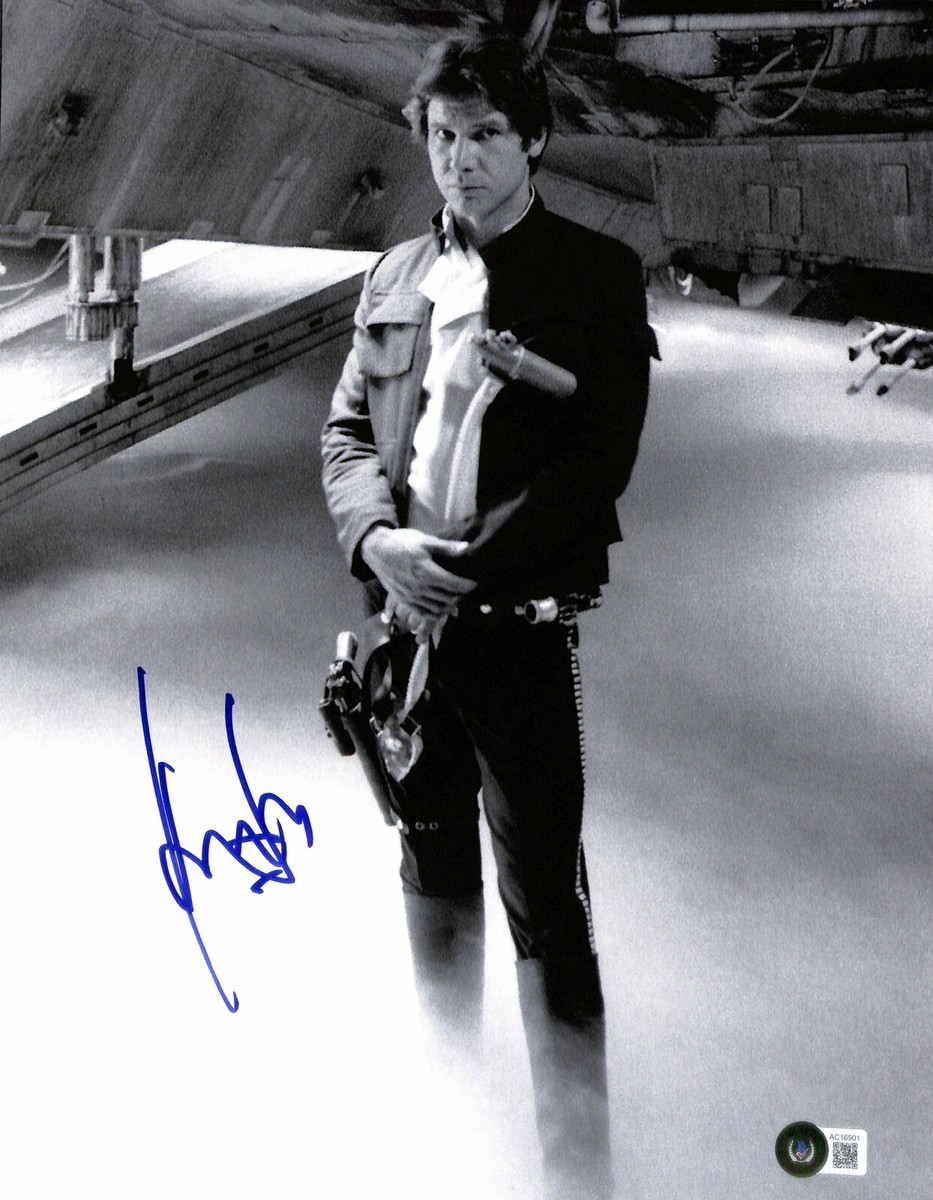 Harrison Ford Star Wars ESB Signed 11x14 photo Auto 10 BECKETT