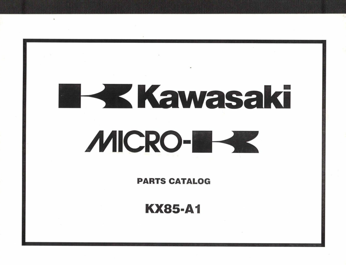NOS Genuine Kawasaki Dealer/Owner's Parts List/Schematic Manual