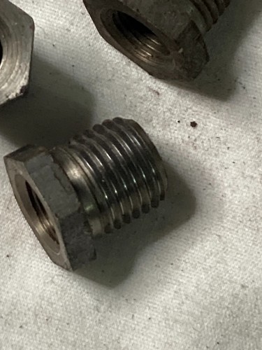 1/4" x 1/8" Steel Iron HEX BUSHING reducer reducing fitting pipe npt lot of 20 - Picture 9 of 11