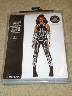 Costume, Female Cyberpunk Catsuit, Adult S/M  fits up to size 8, NIP