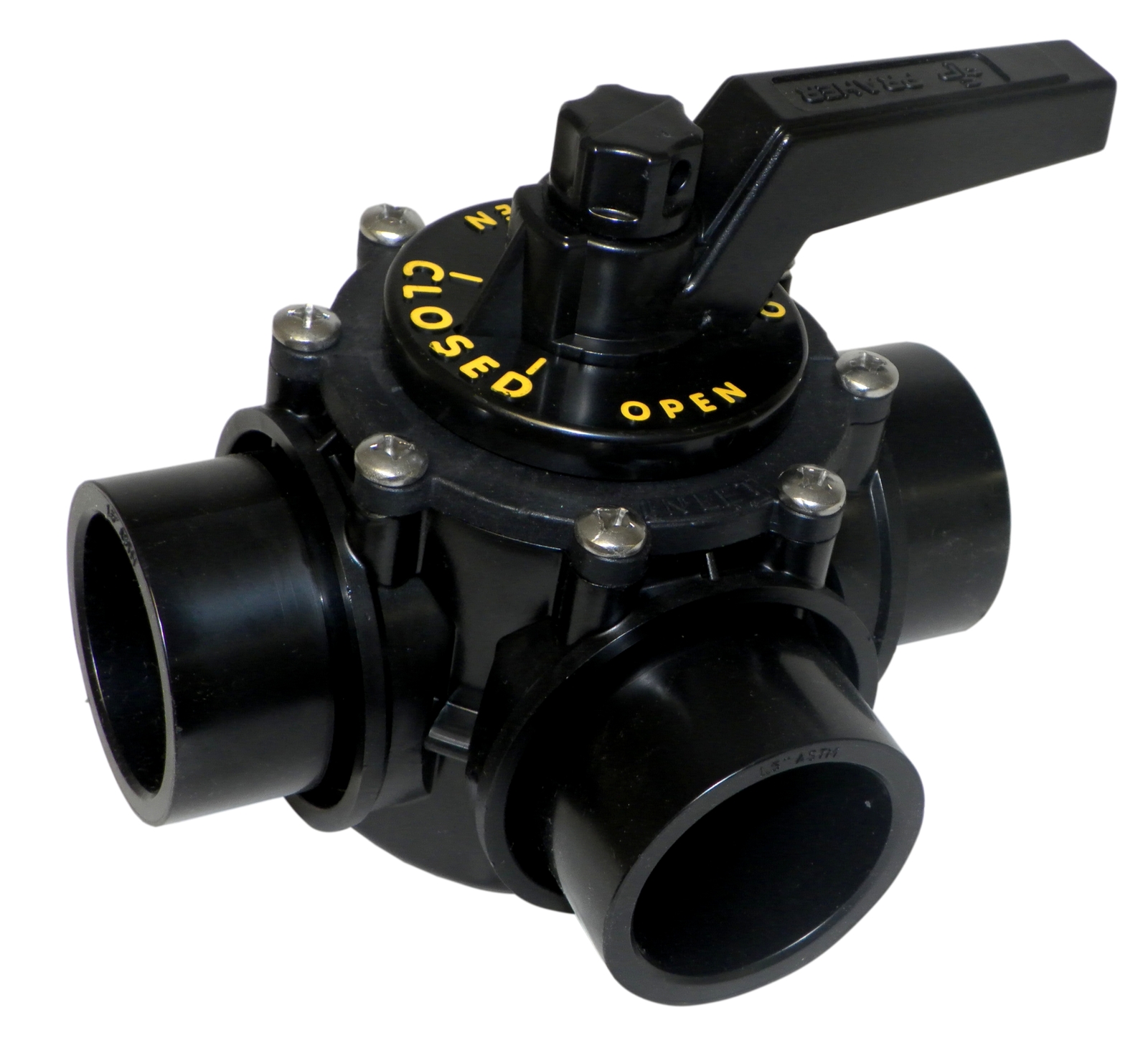 Praher OV3-1500 1-1/2"" 3 Port CPVC Valve