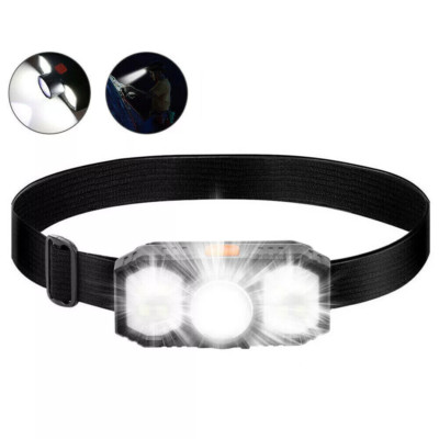 Super Bright Waterproof LED Head Torch Headlight USB Rechargeable Headlamp UK