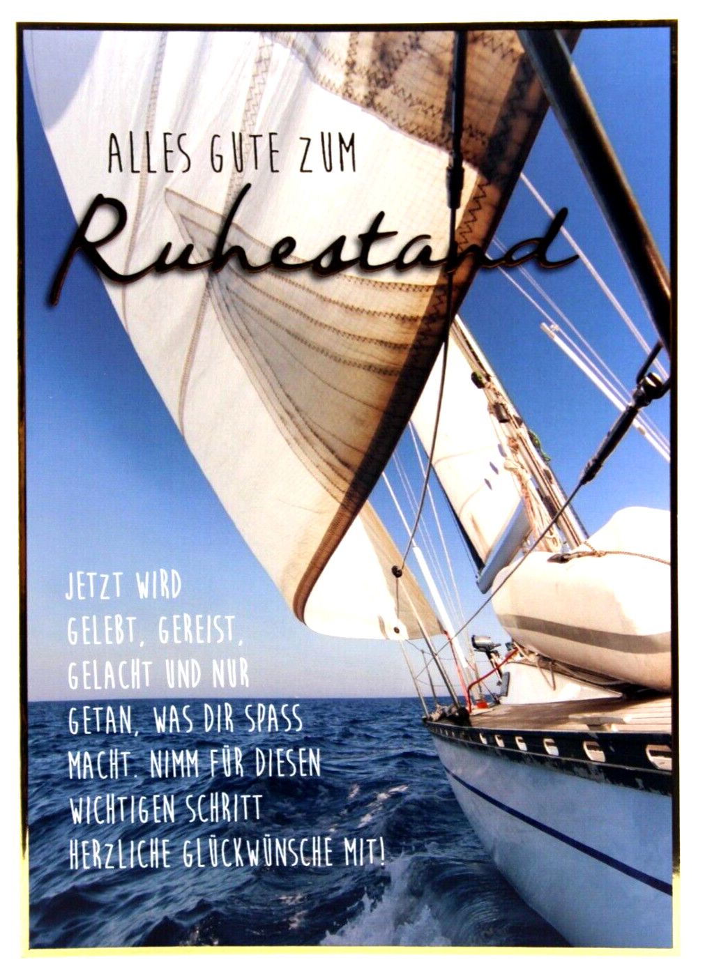 A4 Karte Rente Abschied Glückwunschkarte Ruhestand Jobwechsel große Grußkarte