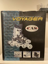 California Advanced Voyager ABEC-3 Racing Inline Skates Rollerblades Size 9.