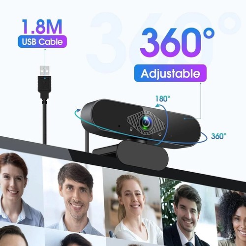 Dancial 1080P Streaming Webcam with Microphone for PC,MAC, Laptop, USB - NEW - Photo 7/7