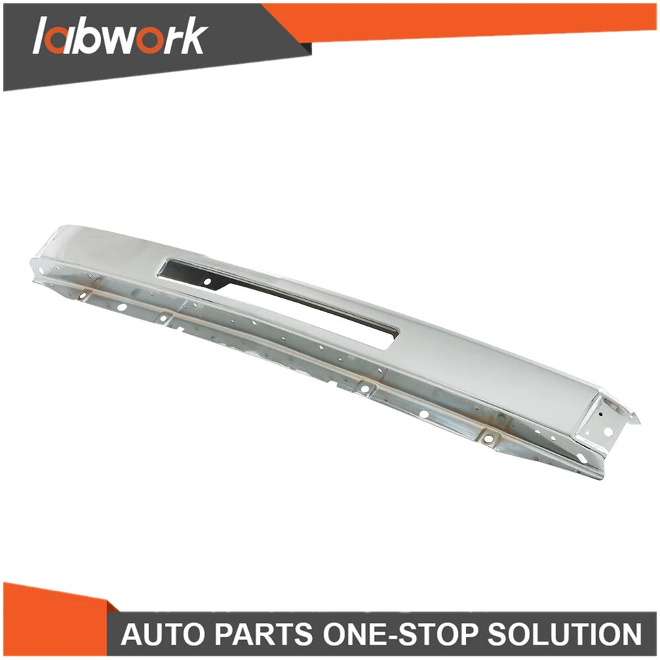 Labwork 铬钢前保险杠冲击面条 适用于雪佛兰 Silverado 1500 07-13 — 第 3/4 张图片
