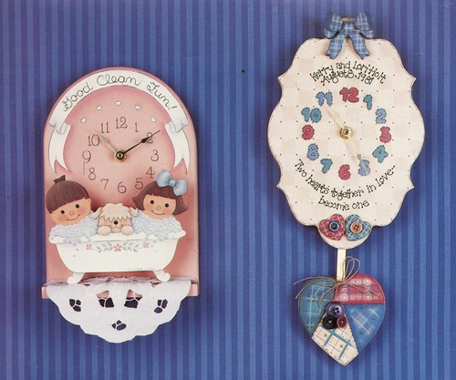 Tole Decorative Painting Sunflower Sister Baby Baseball Angel Ship Clock Book V2 - Picture 9 of 12