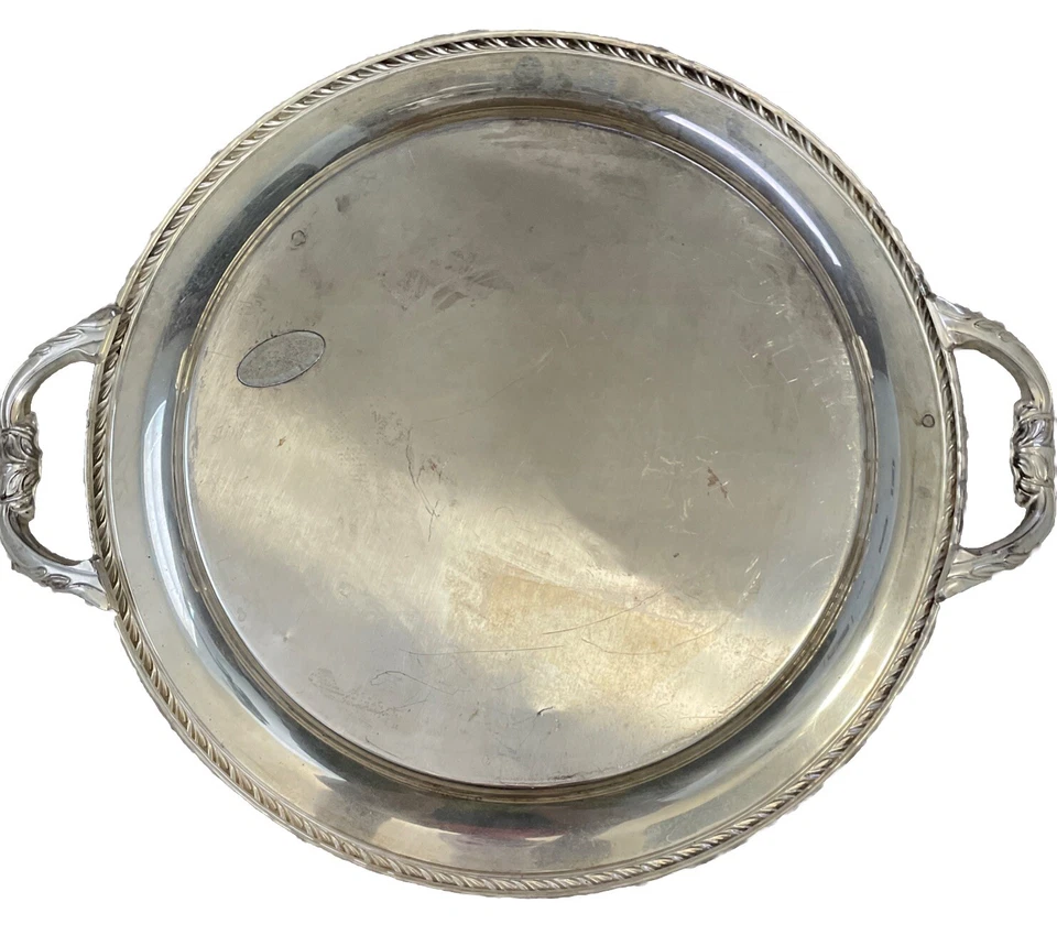 "Bandeja para servir William A. Roger's Silversmith 18""" Foto 2 de 4