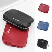 PU Leather Zipper Coin Purse Small Wallets Change Pouch Card Cash Holder Storage