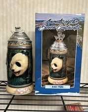 Budwieser Animals of the Seven Continents Series Asia Lidded Stein- NEW CS349