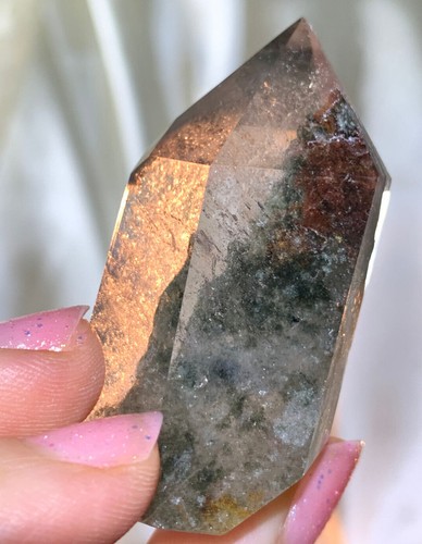 BEAUTIFUL RARE GARDEN QUARTZ CHRISTMAS QUARTZ POLISHED CRYSTAL MINI-TOWER *5 - Picture 4 of 10