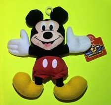 DISNEY MICKEY MOUSE Bean Bag Doll Cartoon Figure Plush Toy 1995 Applause 7" NEW