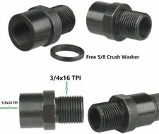 Steel Thread Converter From 5/8x24 TPI Thread to 3/4x16 0.75x16 Thread