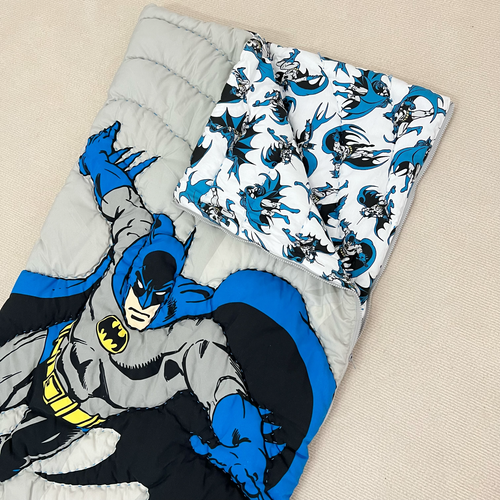 Back to school Pottery Barn Kids DC comics Batman Superhero Sleeping