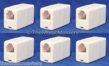 6X Modular TELEPHONE Line Wire Cord Cable COUPLERS Splice Jack Connectors VWLTW