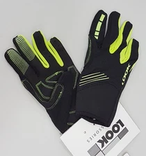Look XC Light Comfort Cycling Bicycle Full Finger Gloves Fluo Black Size S-XL