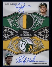 2021 Topps Sterling Autograph Patch - RICKEY HENDERSON/MCGWIRE (Bunt DigitaIcard