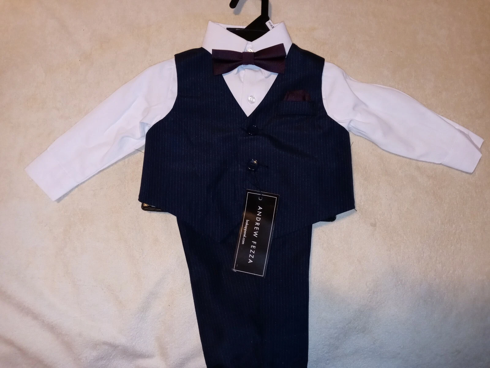 Kids Baby Boys Formal Clothes Gentleman Outfit Set Pants Tie Dresshirt. 6 size